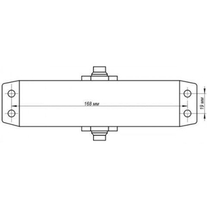 Доводчик дверной NOTEDO DC-100 silver серебро (100 кг)