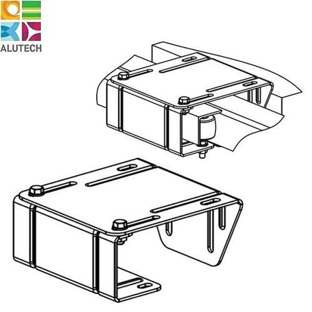 Кронштейн (на 2 поддерживающих ролика с использованием "козырька") SGN.01.719