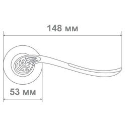 Ручка Медио 210 МАВМ матовая бронза