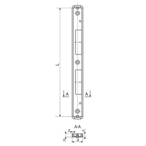 Ответная планка к ГАРДИАН (регулируемая левая) PROFI 11.535 /34821/