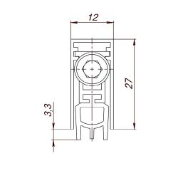 Автоматический порог ARMADILLO EASY BLOCK U/820 /45397/
