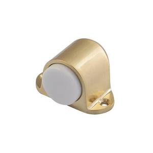 Ограничитель дверной НОРА-М 108 с белой резинкой (мат.золото)