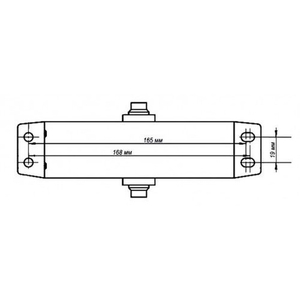 Доводчик дверной NOTEDO DC-090 HO black чёрный (60-130 кг)
