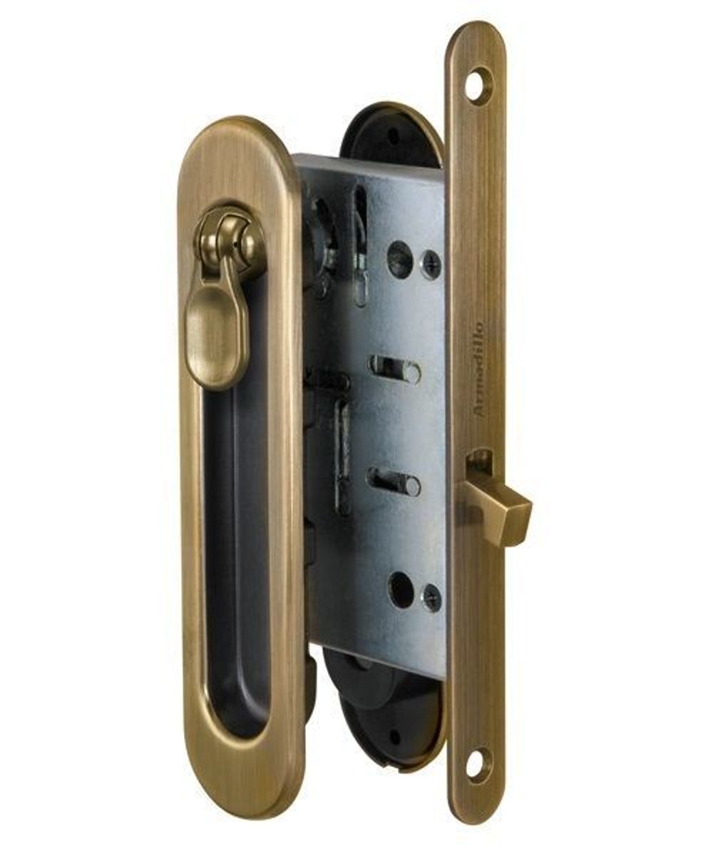 Набор для раздвижных дверей ARMADILLO SH011-BK WAB-11 мат.бронза /28179/