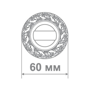 Ручка поворотная ALEMAR BK 20 BCF кофе глянец