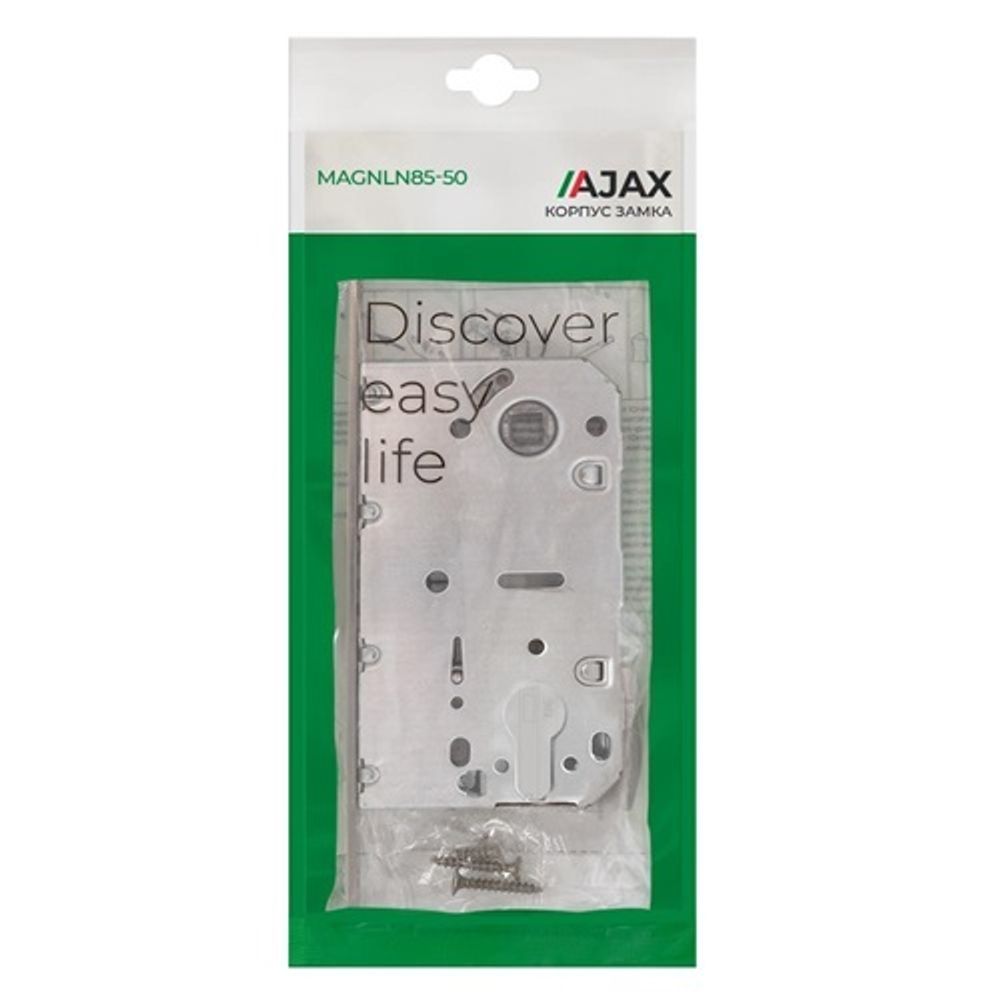 Защелка врезная магнитная под цилиндр AJAX MAGNLN85-50 BL черный /47921/
