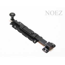 Задвижка дверная НОЭЗ Декор ЗД-150-SL черный матовый