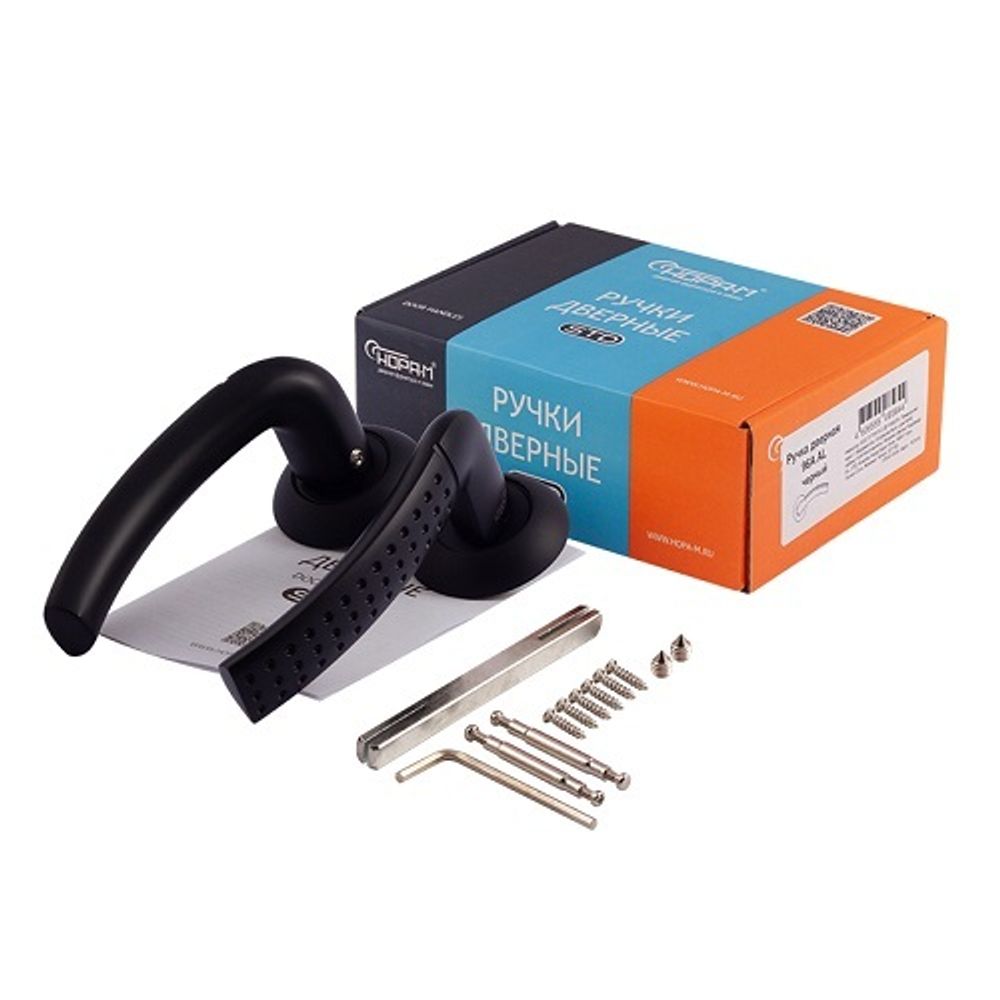 Ручка раздельная НОРА-М 96 A BL (черный)