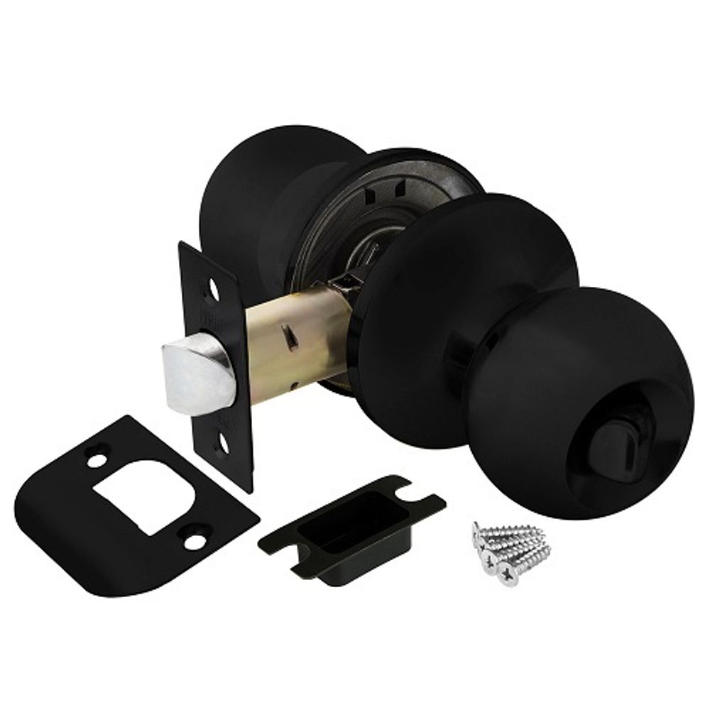 Ручка защелка PUNTO 6072 BL-B (фик.) черный /44453/