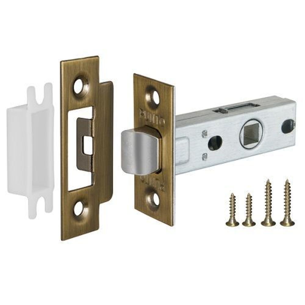 Защелка врезная PUNTO L45-8 ABG зеленая бронза /36939/