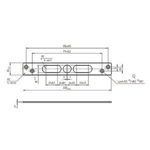 Планка запорная МЕТТЭМ 14.2.007 (для ЗВ8 122;142, ЗВ9 143;144, ЗВ8 162, ЗВ9 164)