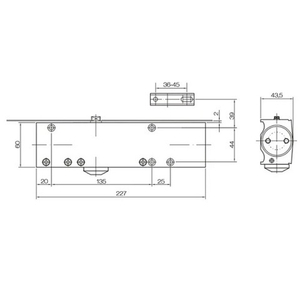 Доводчик DOORLOCK DL200N BC/DA EN2-5 черный с функ. тормоза открывания, задерж. закр., рег. усилие