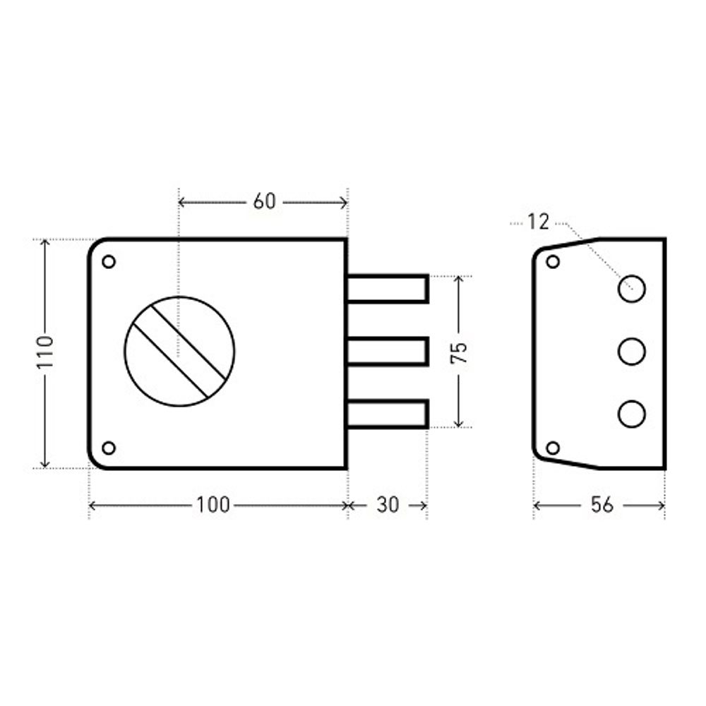 Замок накладной АЛЛЮР ЗН1-2-3+ (Форт+)