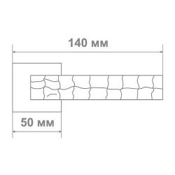 Ручка дверная Leo L3668-30 ANTIQUE SILVER антич.серебро