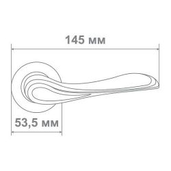Ручка Медио M5096-86 MCF/K GOLD кофе/золото