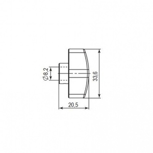 Вертушка под цилиндр PUNTO CB-Z BL черный /44217/