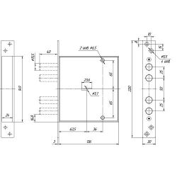 Замок врезной МЕТТЭМ ЗВ8 141.0.0 /39087/