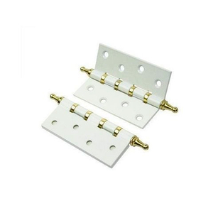 Петля дверная съемная МЕДИО 100х70х2.5 CHP ф/г WP/GP белый/золото левая (1 шт)