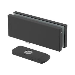 Петля-доводчик для стеклянной двери ARMADILLO RANGE H10 BL (черный) /57901/