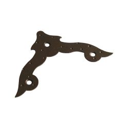 Уголок декор. фигурн. НОЭЗ УДФ 70-S черный матовый