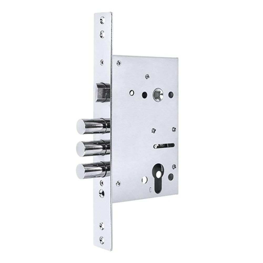 Корпус врезного замка с защелкой PUNTO MDV30C-816 (V30/C) CP хром (тех. упаковка) /58001/