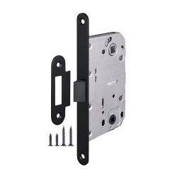 Защелка врезная AJAX PLASTLP96WC-50 BL черный /45911/