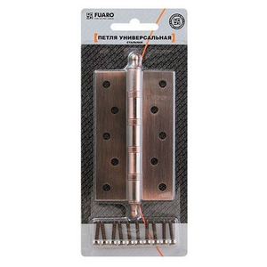Петля дверная универсальная FUARO 4BB/A/BL 125x75x2,5 SB мат.золото /30983/ (1 шт)
