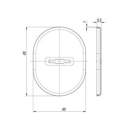 Декоративная накладка FUARO ESC 475 SN мат.никель /27945/ (1 шт)