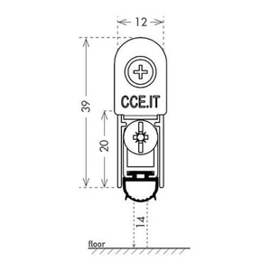 Автоматический порог ARMADILLO EASY TREND SQ cod. ASTDSQ, B4/430 /40747/