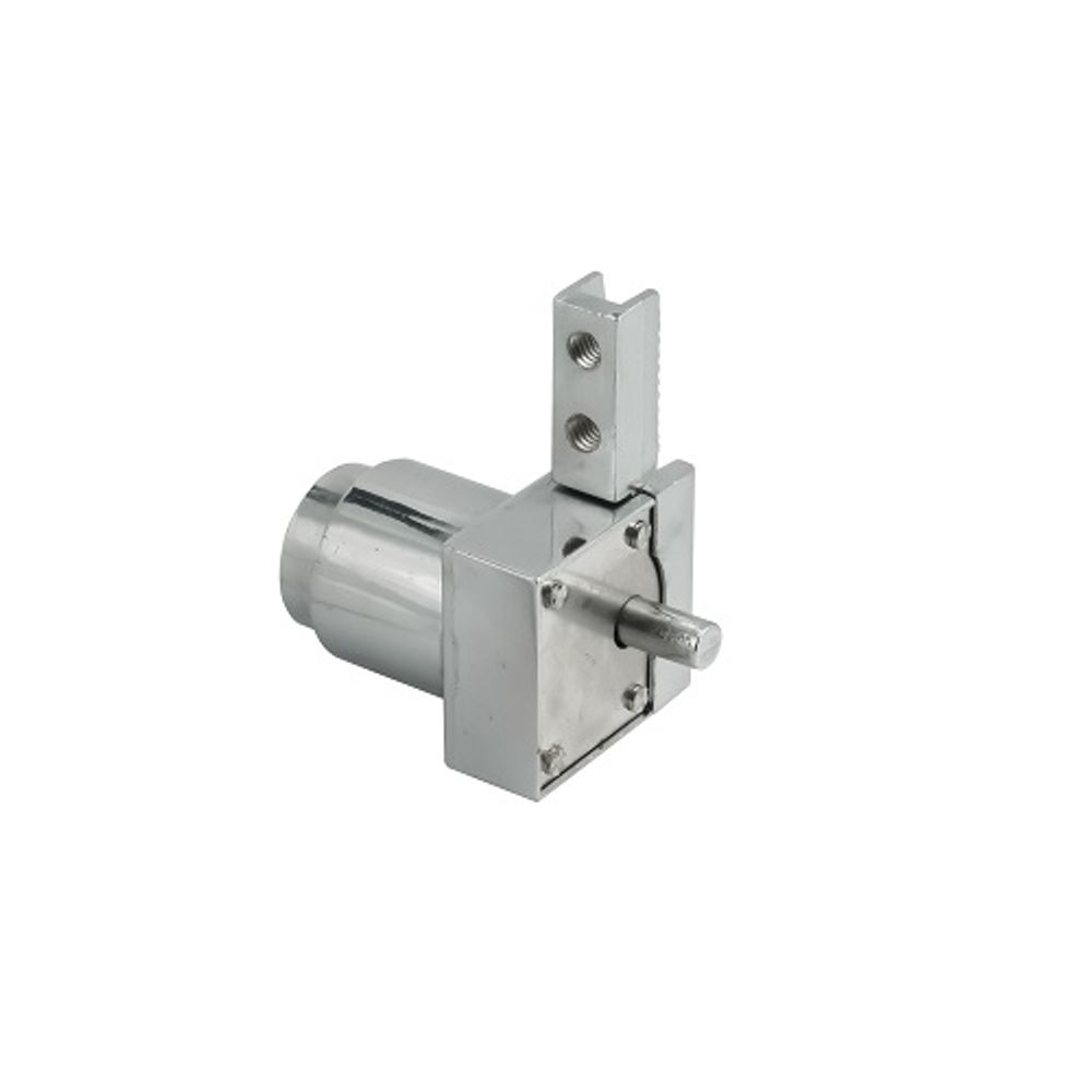 Замок мебельный 601 кнопка для стекла для раздвижных дверей (2 винта, мастер-ключ)