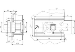 Замок накладной Поливектор-Барьер-2Р