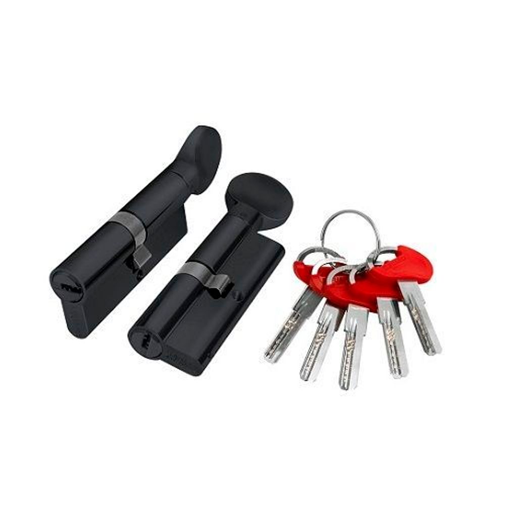 Цилиндровый механизм с вертушкой FUARO D-PRO502/70 mm (30+10+30) BL