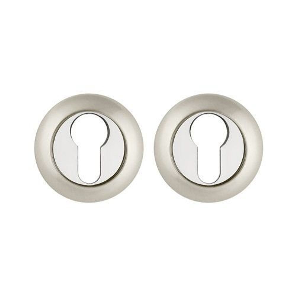 Накладка под цилиндр AJAX ET JR SN/CP-3 мат.никель/хром /41397/