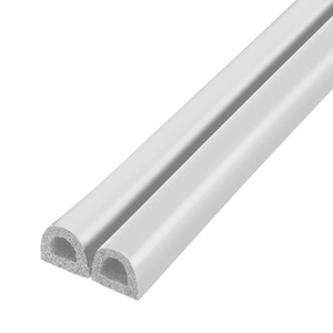 Уплотнитель FUARO профиль D-9/7,5 мм белый, 100 м /49195/