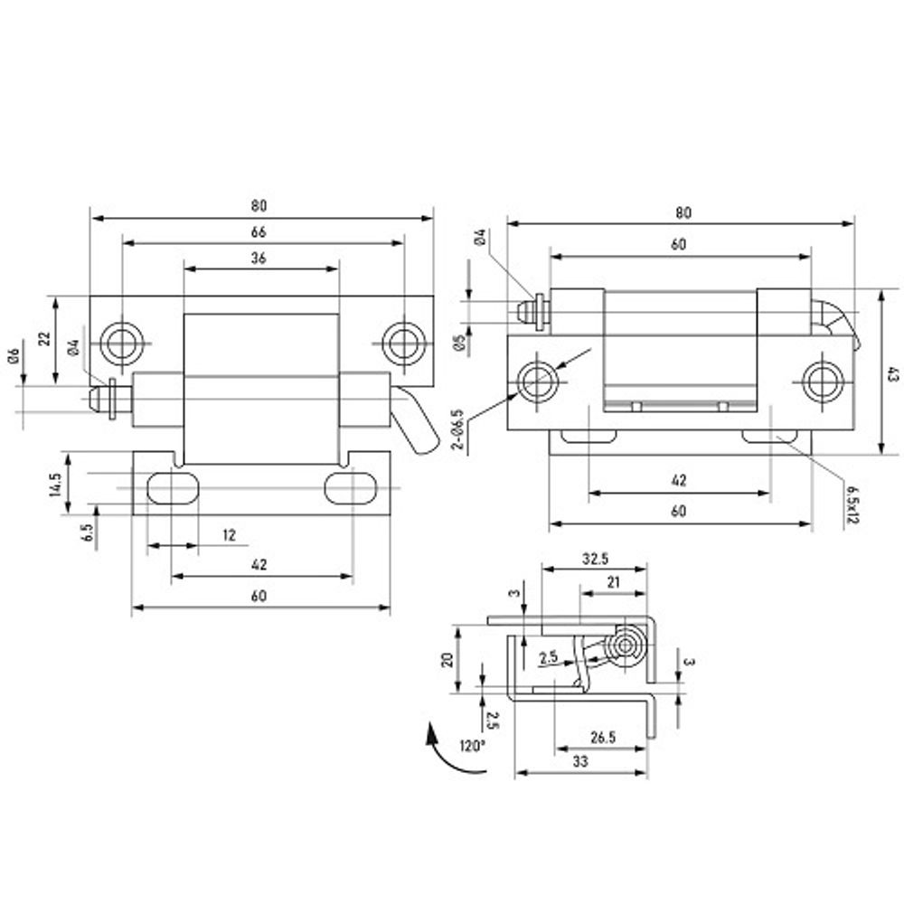 Петля потайная 372V1