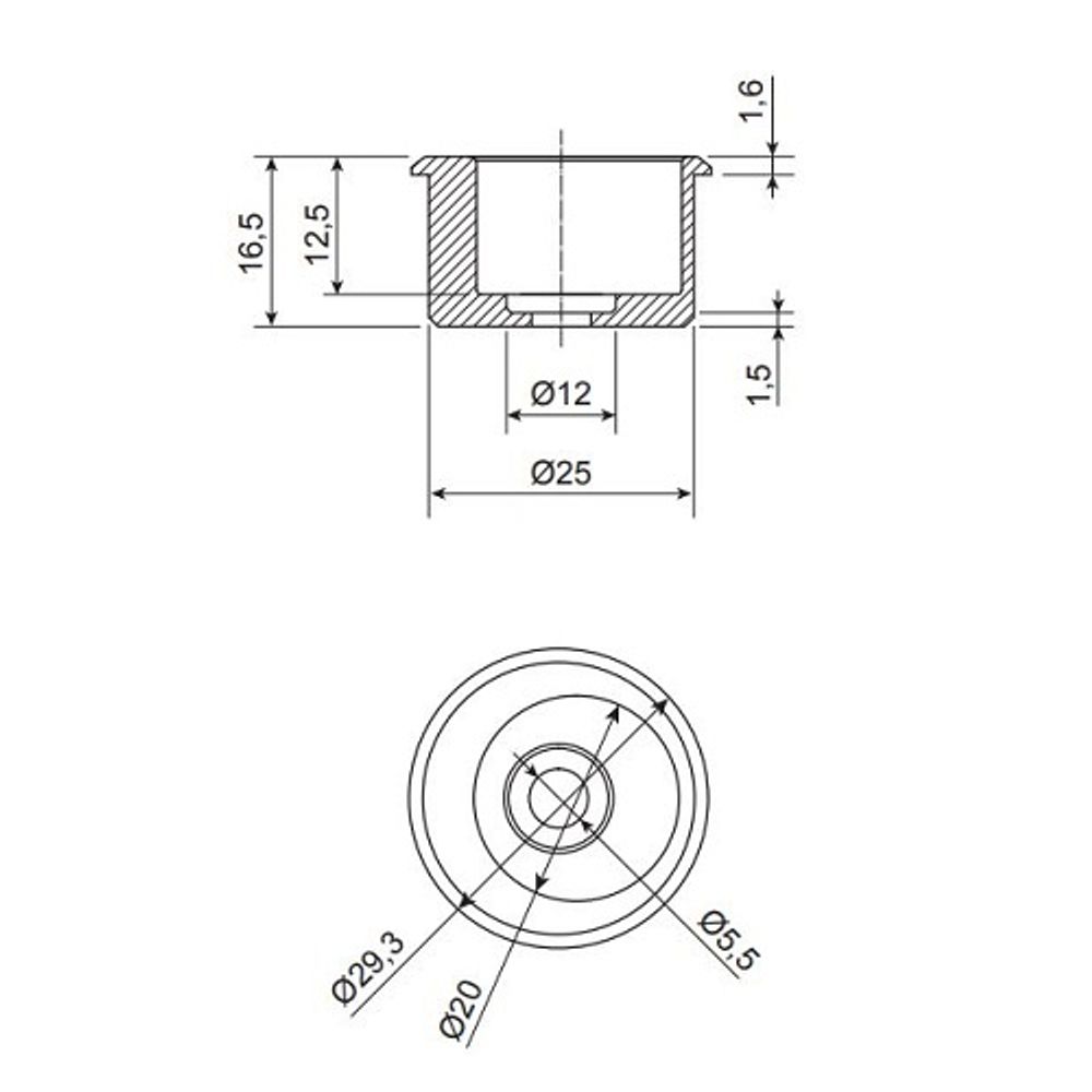 Эксцентрик APECS AE-01-25/20-A-M
