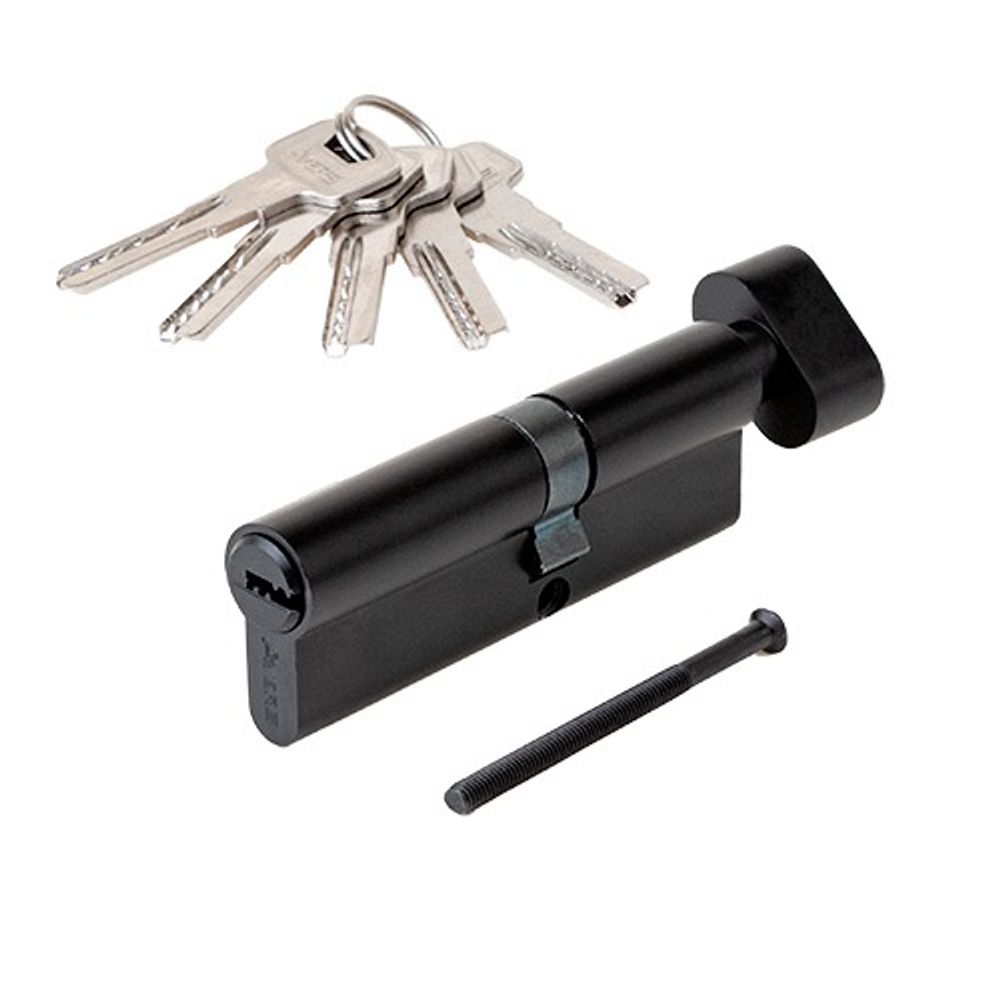 Цилиндровый механизм с вертушкой AVERS ZM-90(40C/50)-C BLM черный 5кл.