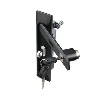 Замок мебельный MS-8611-3-3KA (ригель изогнутый на 10мм, мастер ключ, под навесной замок)