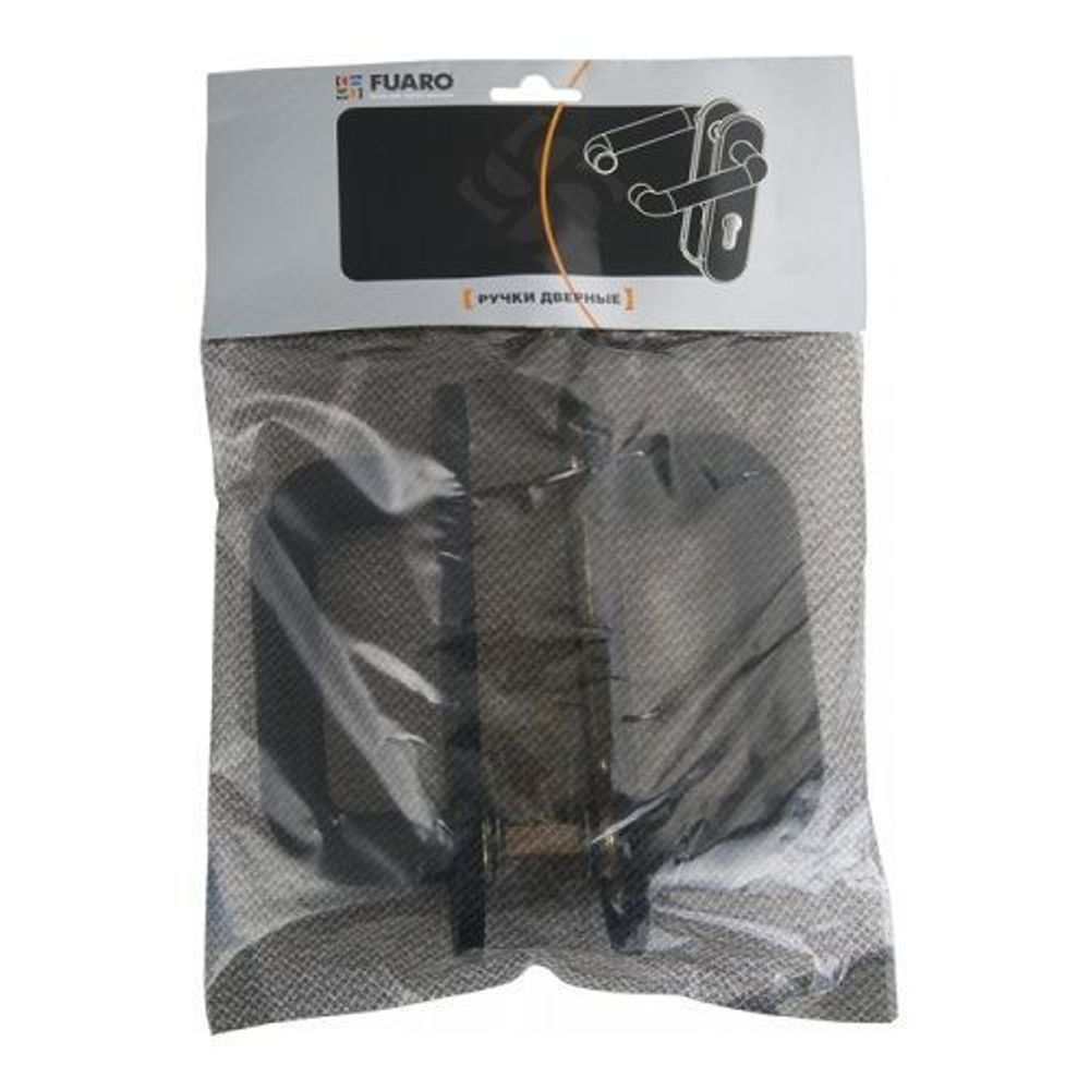 Ручка дверная противопожарная FUARO DH-0433 NE нейлон с пружиной черная /28987/