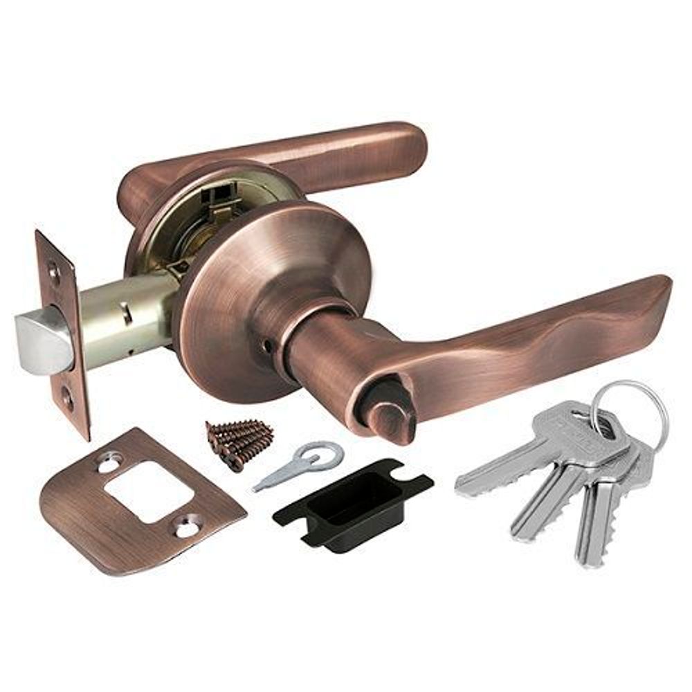 Ручка защелка PUNTO 6024 AC-E (кл./фик.) медь /36827/