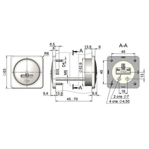 Броненакладка КРИТ-М БнС-К17/12 Хп/Нш хром