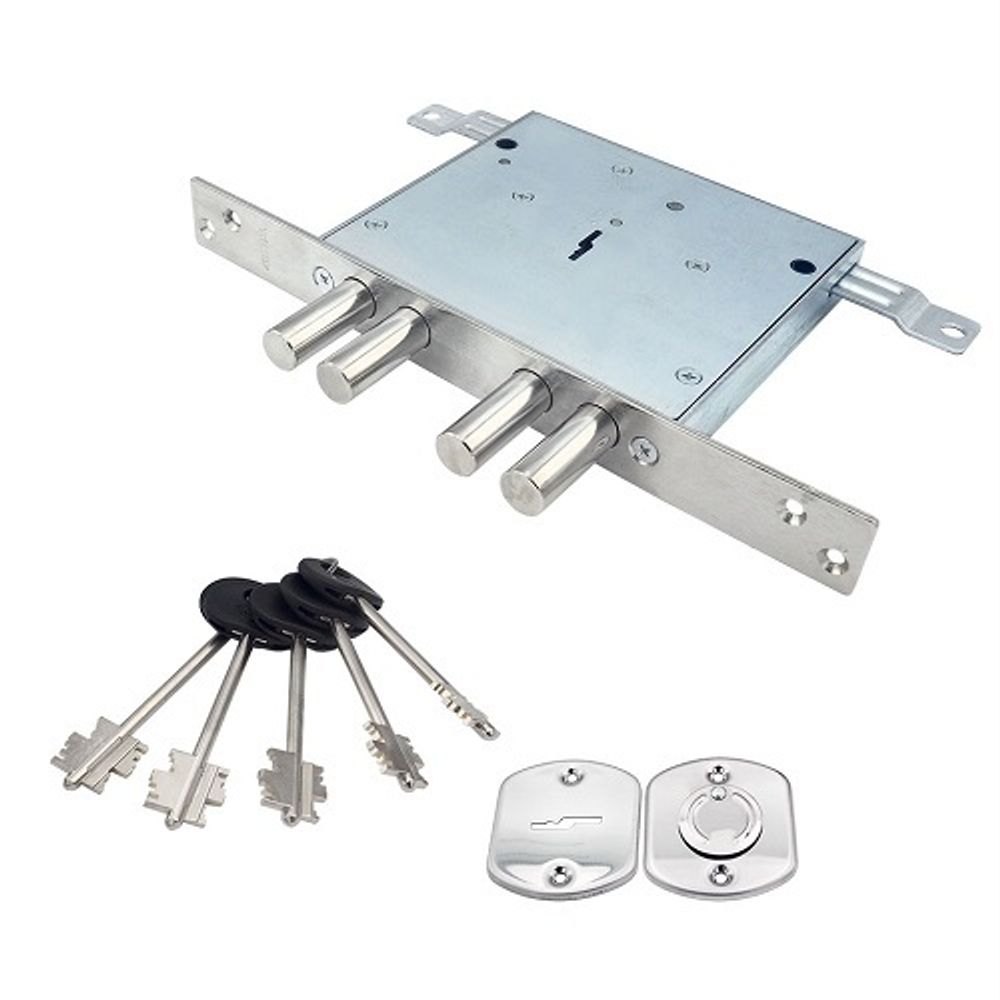 Замок врезной МЕТТЭМ ЗВ8 141.1.0, удлин. лиц. планка Z-80