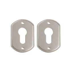 Накладки под цилиндр "Гардиан" никель ГН 30 /пара/ плоская /13158/