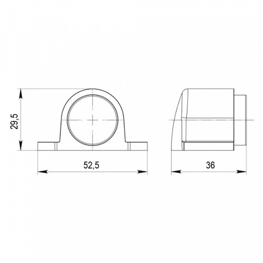 Упор дверной магнитный PUNTO DSM-52 CP-8 хром /43361/