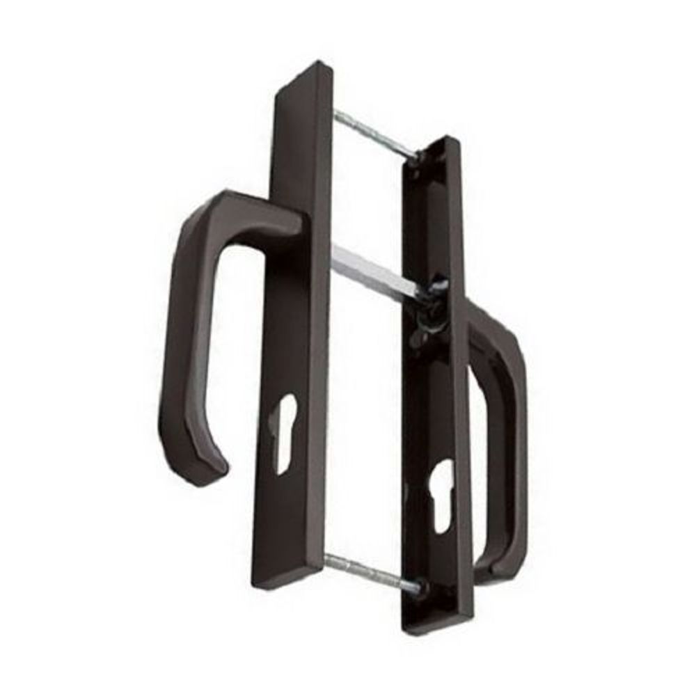 Нажимной гарнитур WDP 26/85 с возвратной ручкой, (RAL 8017) коричневый