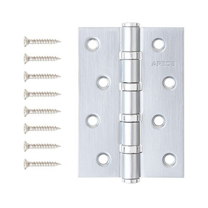 Петля дверная APECS 100x70-B4 Steel CRS сатин.хром (1шт)