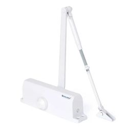 Доводчик дверной PALLADIUM 10120 BC (80-120) WH (белый)