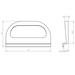Ручка москитной сетки КУНГУР пласт. (1 шт)