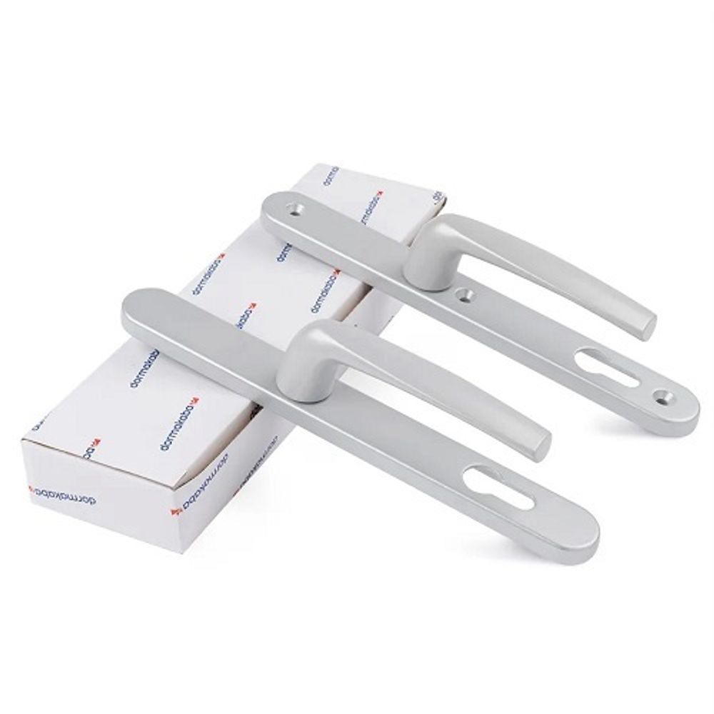 Комплект ручек на планке DORMA bremen 92/30/8мм серый (RAL 9006)