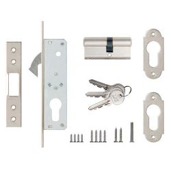 Замок врезной KALE KILIT 201 (20мм) никель 3кл. /1093/